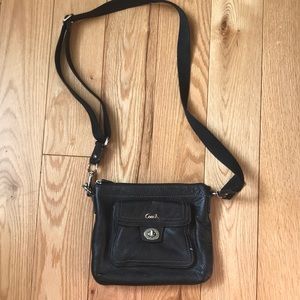 Coach leather cross body bag